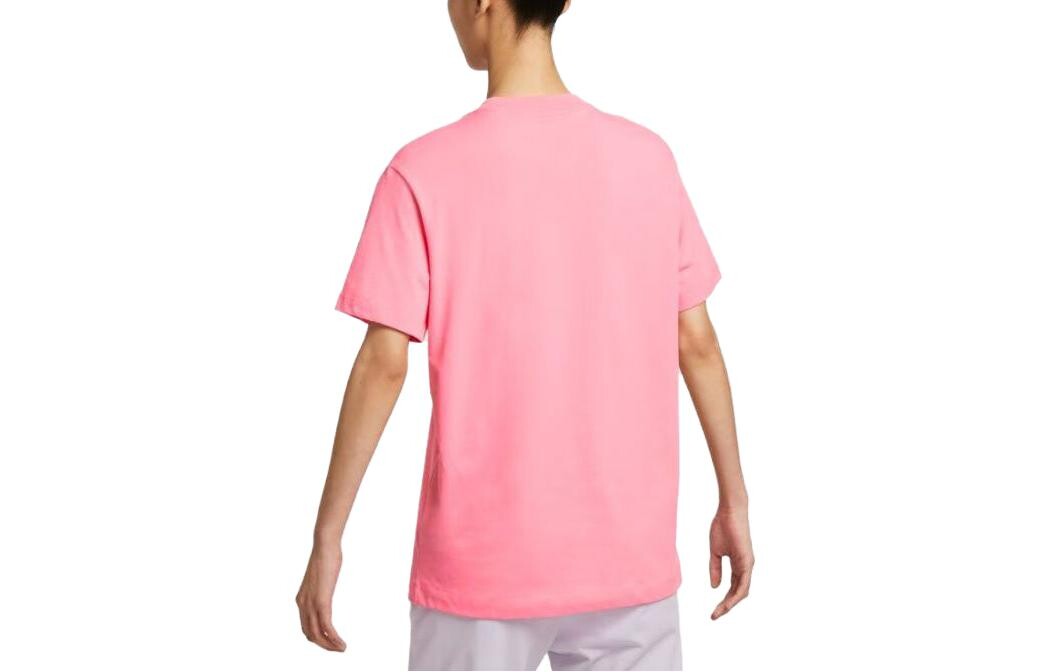 Футболка Nike Embroidery Printed Round Neck Short Sleeve FB8204-611, розовый — фото 2