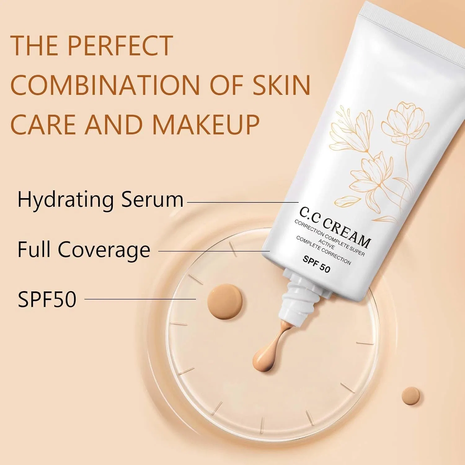 Крем для лица SPF50 — КОРЕЙСКИЙ СС- С ИЗМЕНЕНИЕМ ЦВЕТА И SPF 50 GENERISCH, 1 PIECE, 30 Г — фото 2