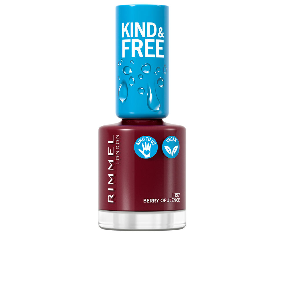 

Лак для ногтей Kind & free nail polish Rimmel london, 8 мл, 157-berry opulence