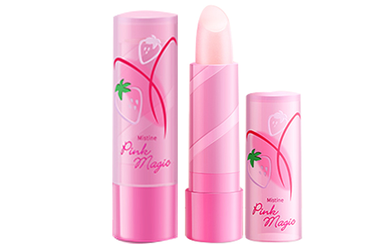 

Большая клубничная помада-крем увлажняющая 3.7г/3.7г*2 Mistine