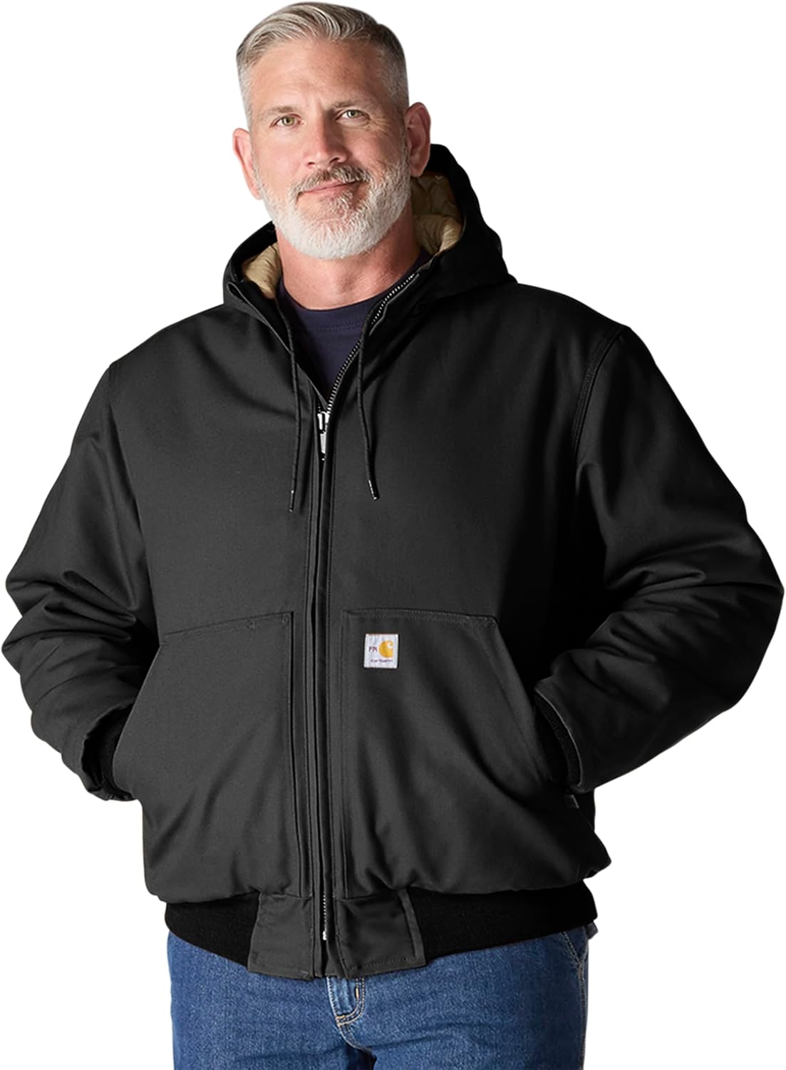 

Carhartt мужская огнестойкая свободная посадка утепленная куртка Active Jac, Black