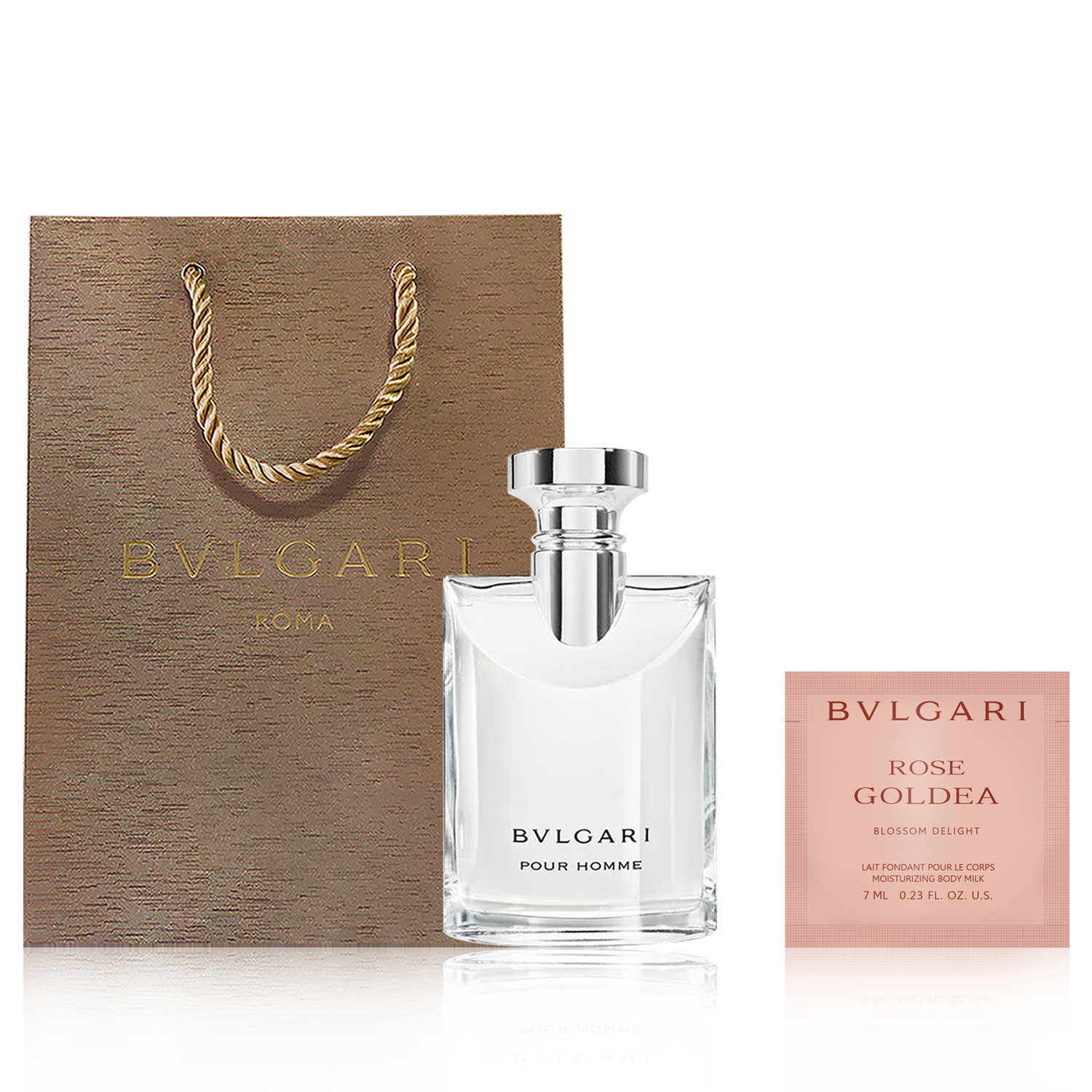 Набор с туалетной воды Bvlgari Pour Homme и лосьоном, 100 мл + 1,5 мл — фото 3
