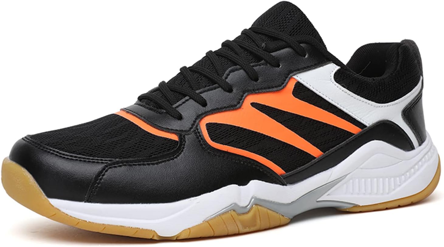 

Кроссовки для зала для тенниса, бадминтона, настольного тенниса, волейбола, паддл-тенниса для мужчин и женщин, мальчиков и девочек Ybberik, черный
