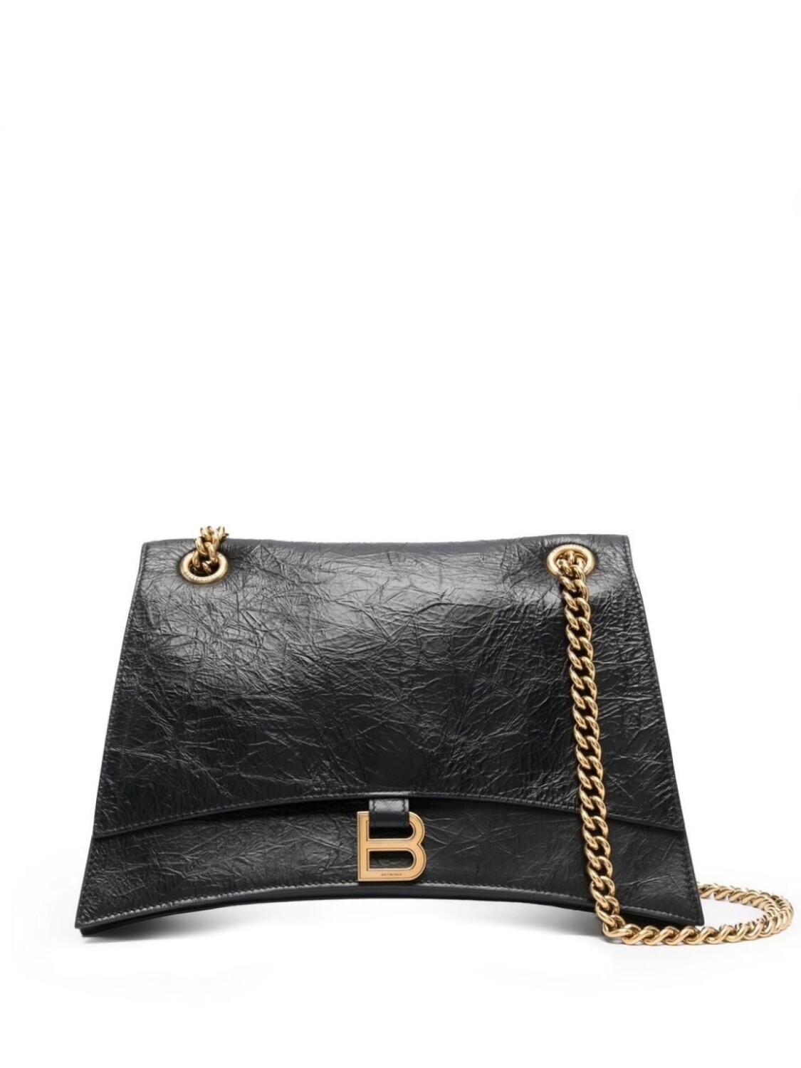 

Сумка на плечо Balenciaga Crush среднего размера, черный