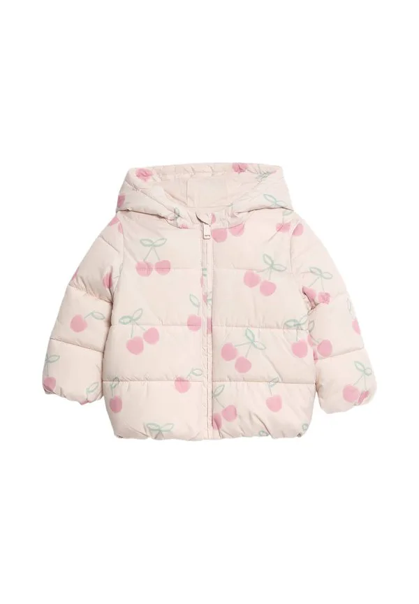 Вишневое стеганое зимнее пальто Marks & Spencer, Pink