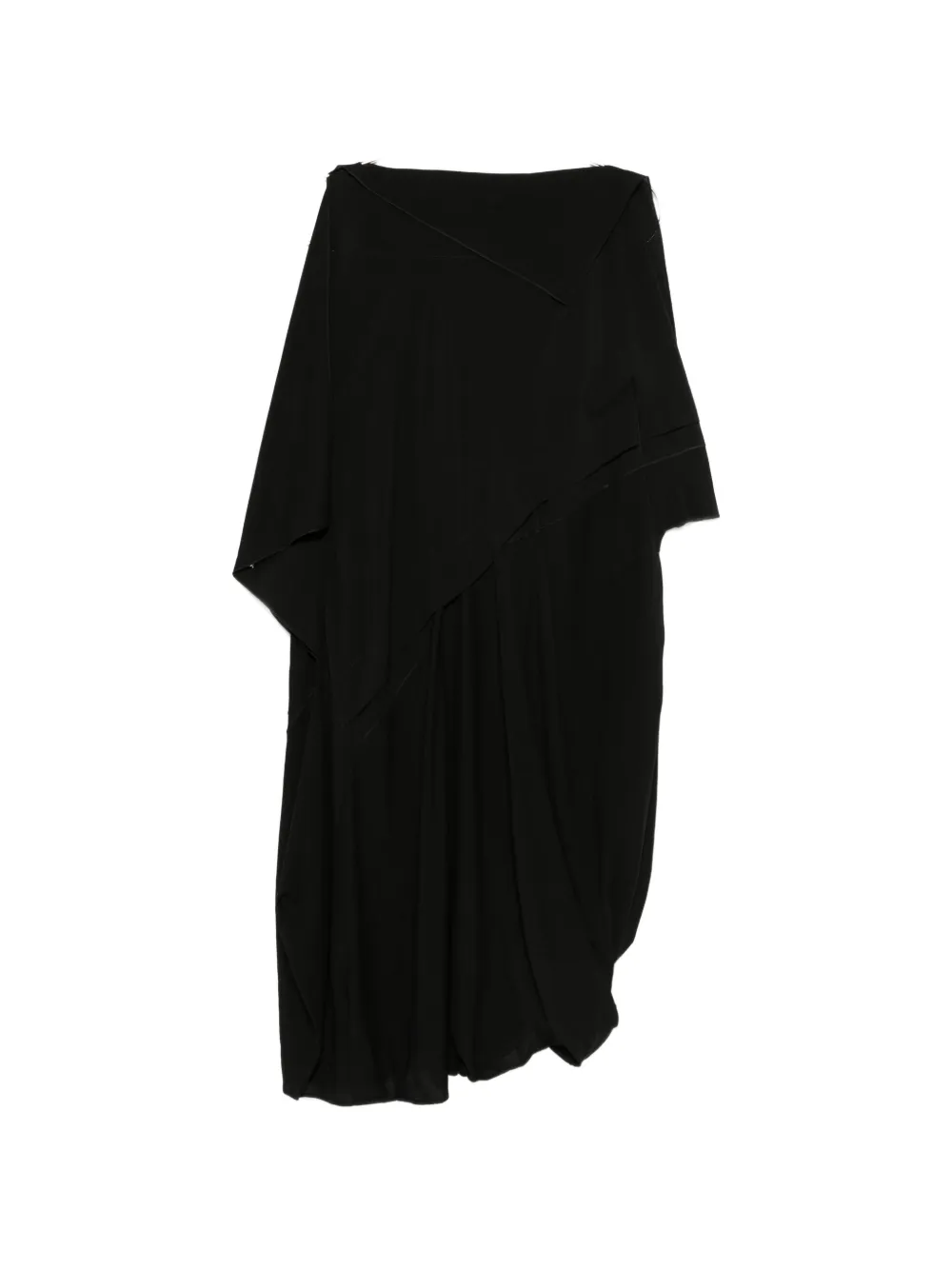 

Асимметричное многослойное миди-платье High, черный