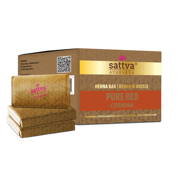 

Хна для волос, кубик красного цвета, 240 г Sattva Ayurveda, цвет czerwona