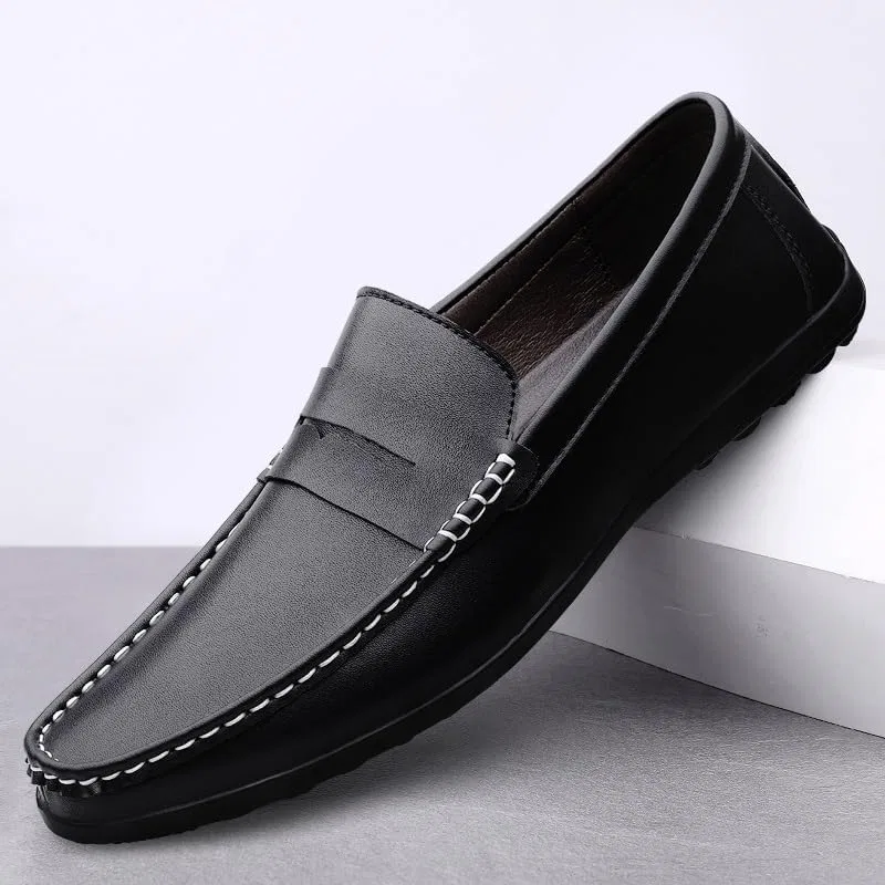 Лоферы мужские из PU кожи, Black SayfuR — фото 4