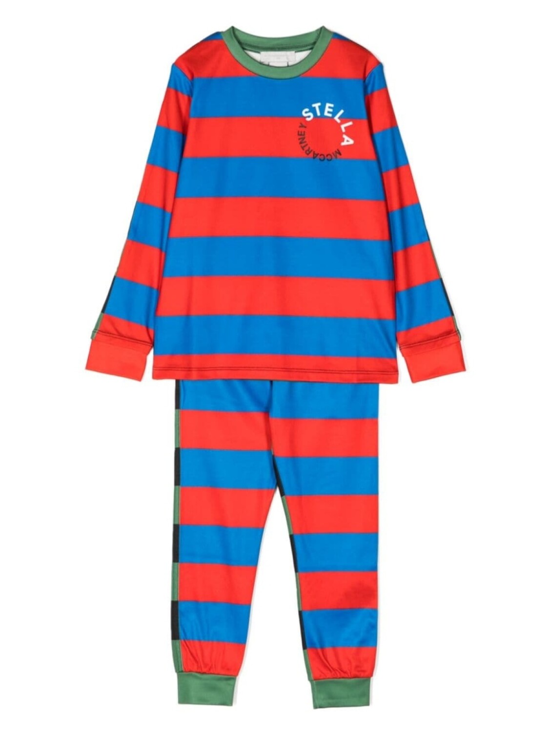 

Stella McCartney Kids спортивный костюм в полоску, красный