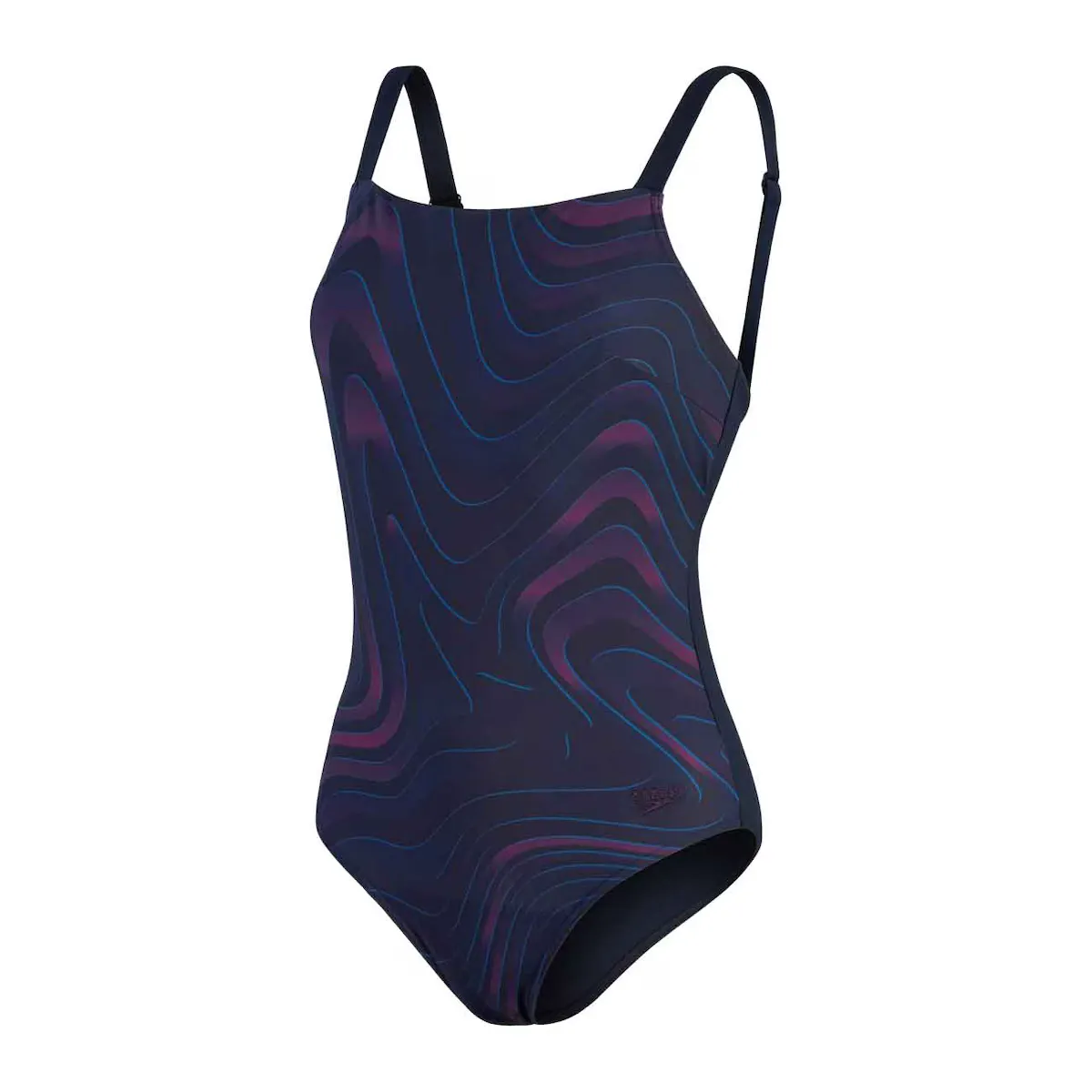 

Женский купальник Speedo Shapingberglow Printed 1Pc, синий