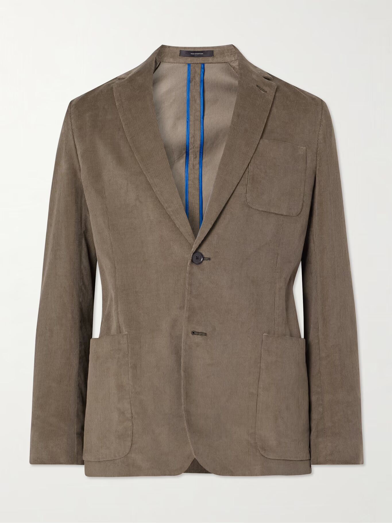 

Блейзер из хлопка и вельвета PAUL SMITH, нейтральный