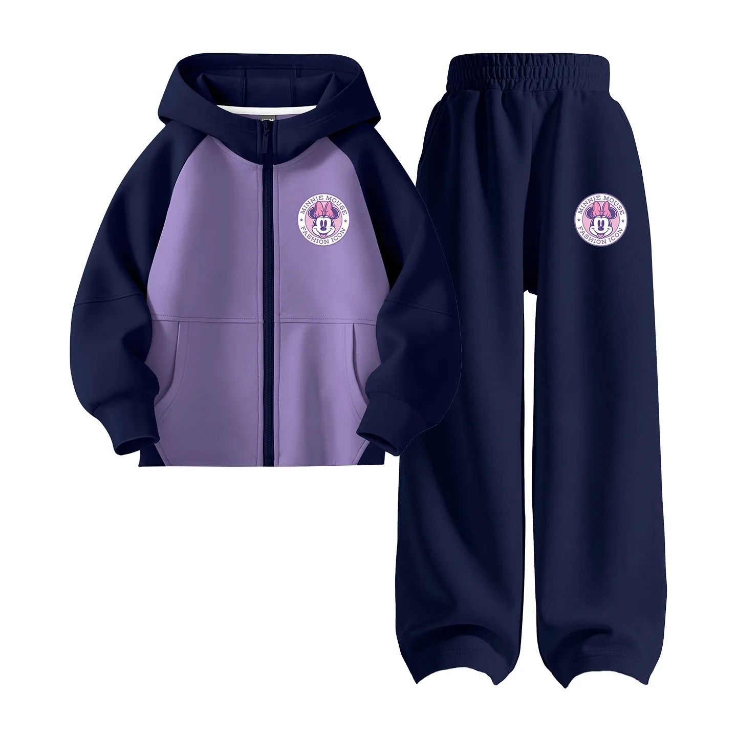 Детская повседневная худи для спорта Disney, Di Chao Flower K Violet+Di Chao Flower K Violet — фото 4