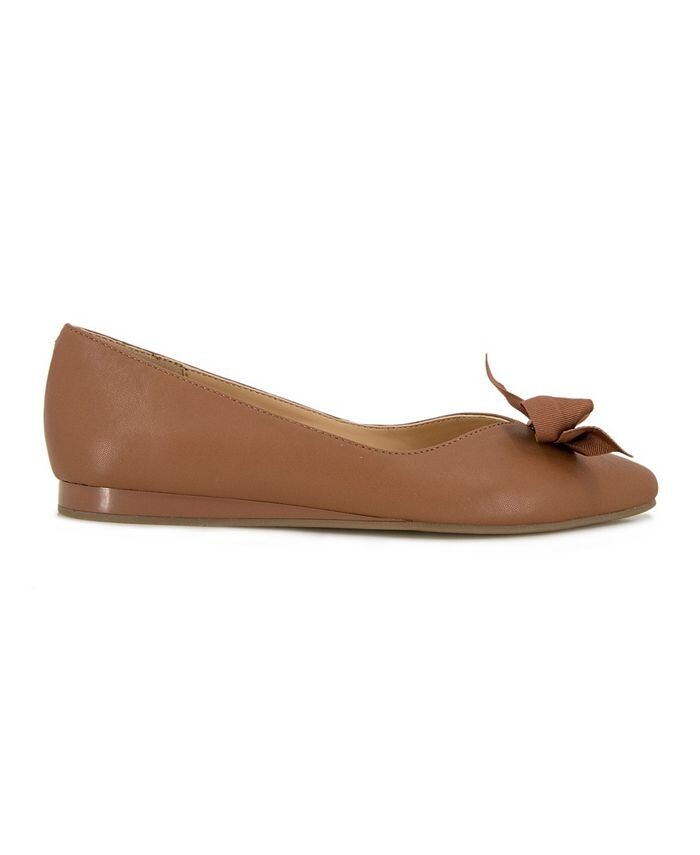 Женские балетки с бантом Lily Kenneth Cole Reaction, цвет Dark Tan — фото 2