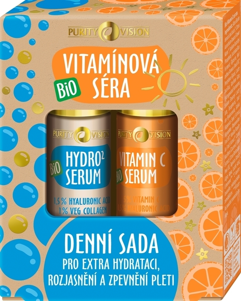 

Подарочный набор биовитаминных сывороток на день Purity Vision, 2 шт