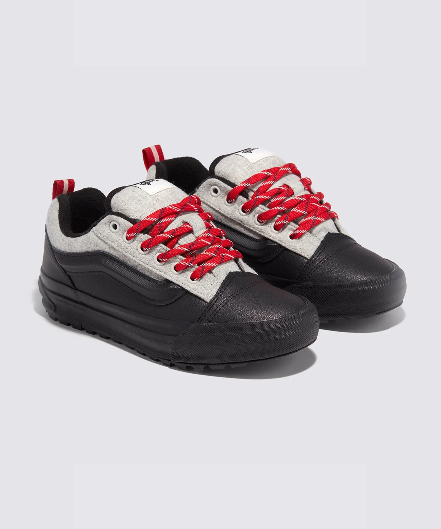 Унисекс кроссовки из кожи и шерсти VANS LX Knu Skool MTE-1 TDC чёрные — фото 2