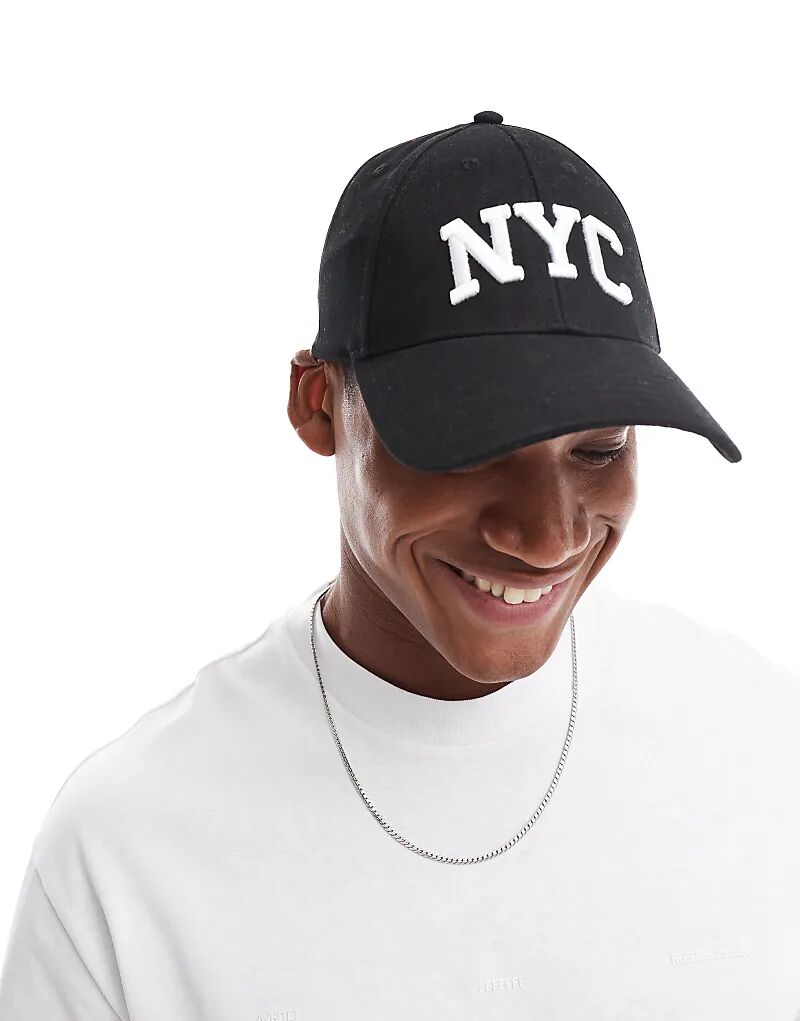 

Бейсболка Cotton On из 6 панелей с графикой NYC