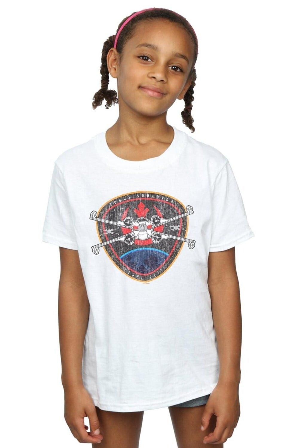

Хлопковая футболка Rebel Elite Badge Star Wars, белый