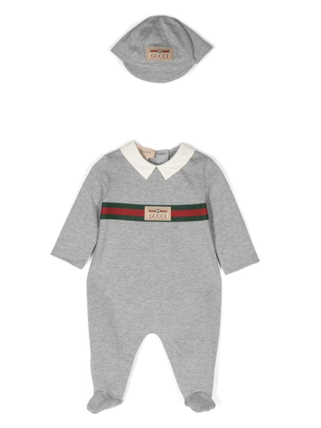 

Gucci Kids хлопок для новорожденных (набор из двух штук), серый
