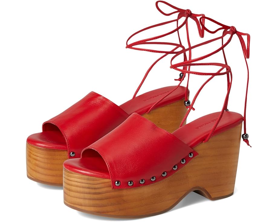 Туфли Free People Front Row Wrap Clog, цвет Salsa Leather