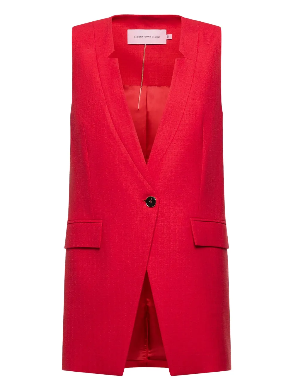 

Жилет на пуговице SIMONA CORSELLINI, красный