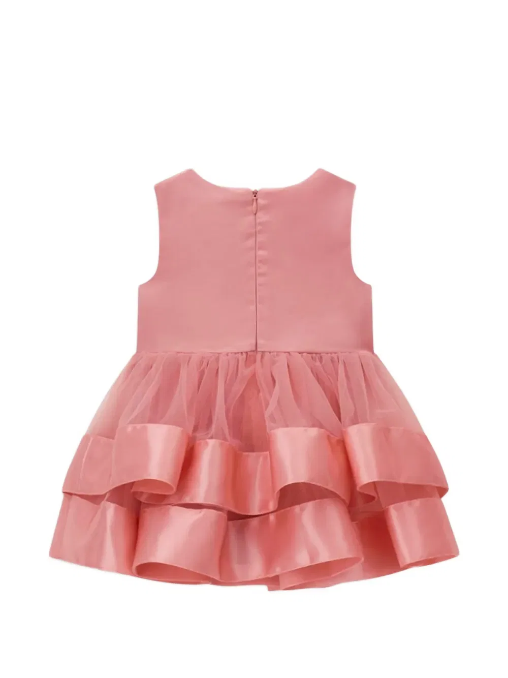 Многоярусное платье, украшенное бантом Guess Kids, розовый — фото 4
