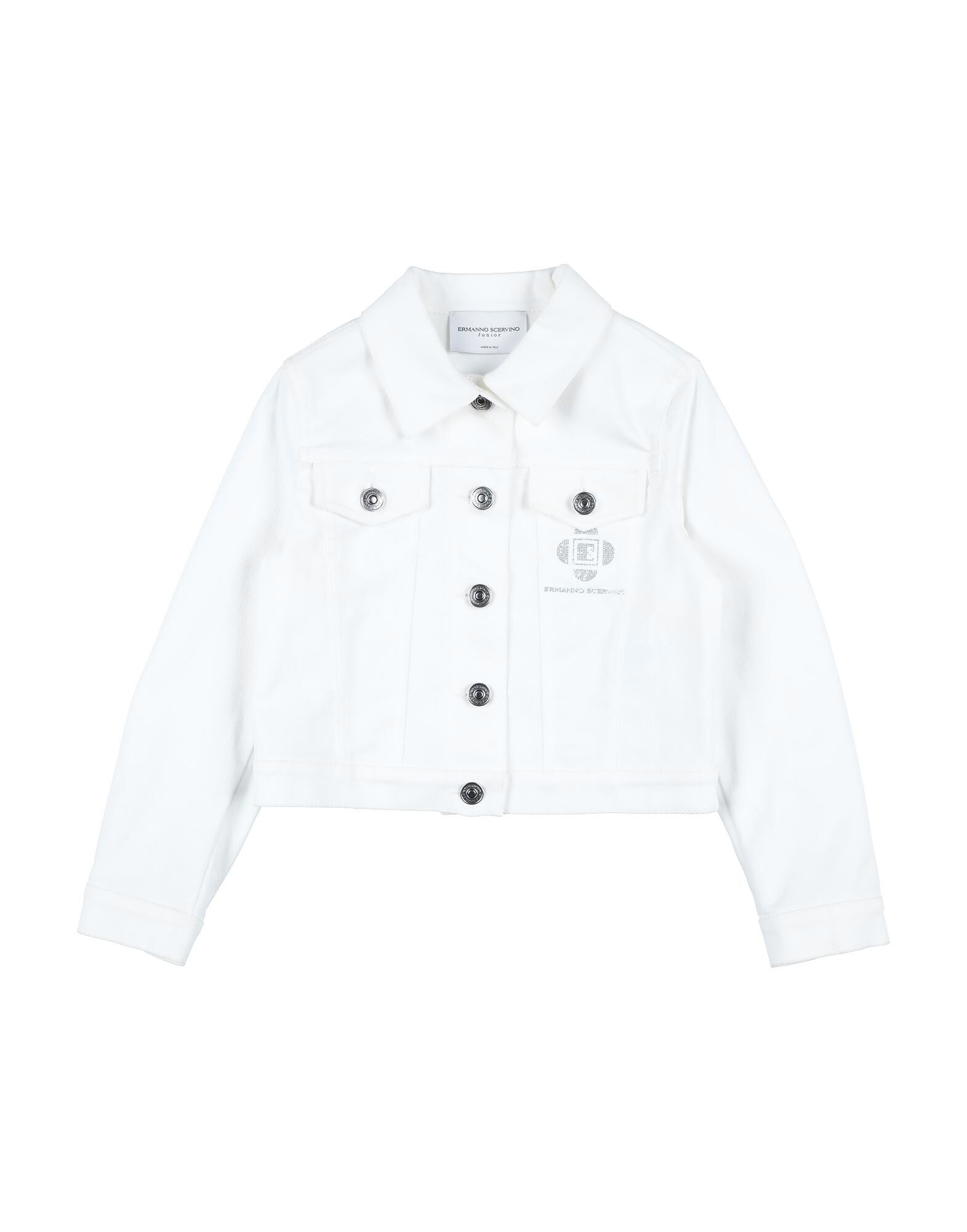 

Джинсовая куртка для девочек Ermanno Scervino Junior, белый