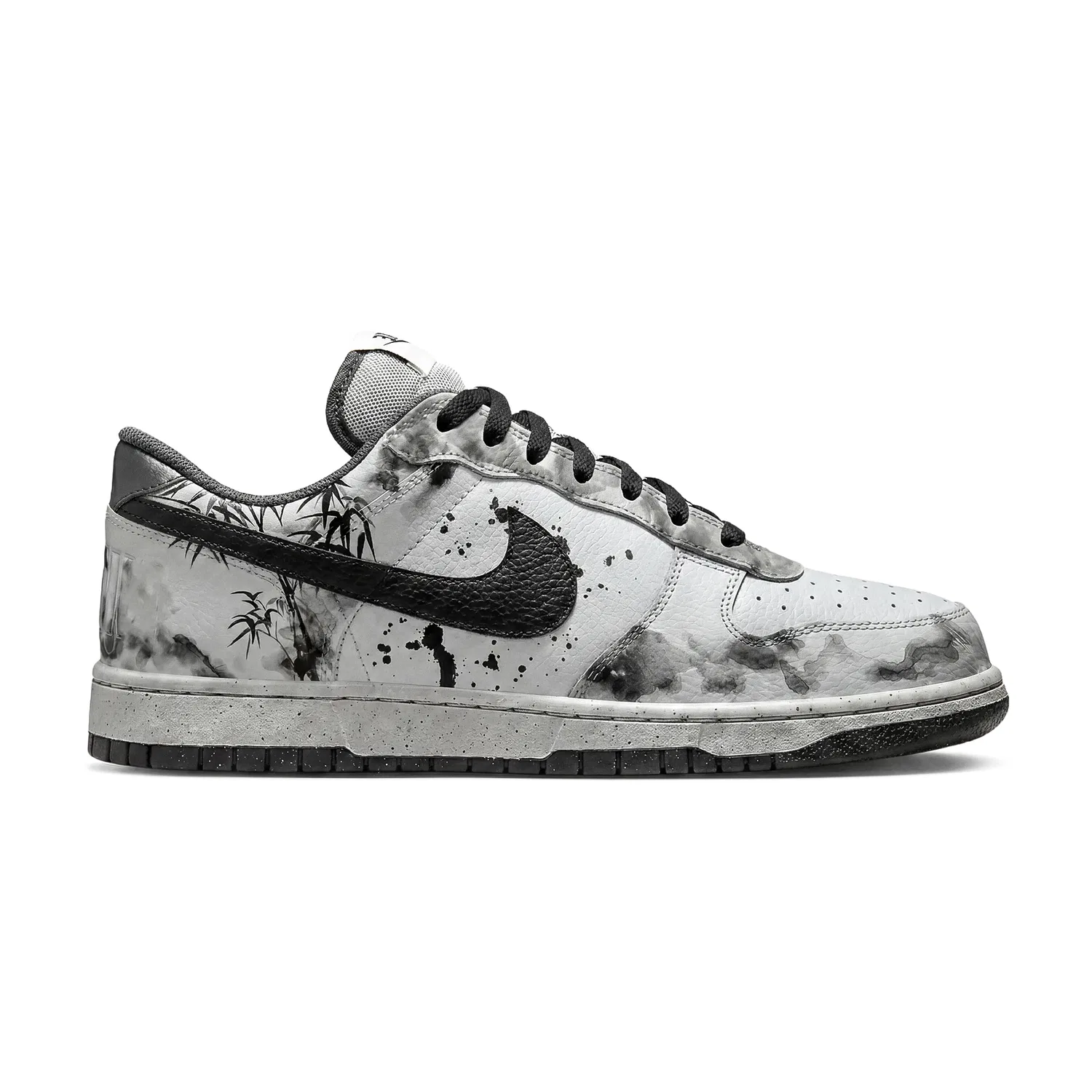 Кроссовки кожаные Nike Big Low серые — фото 3