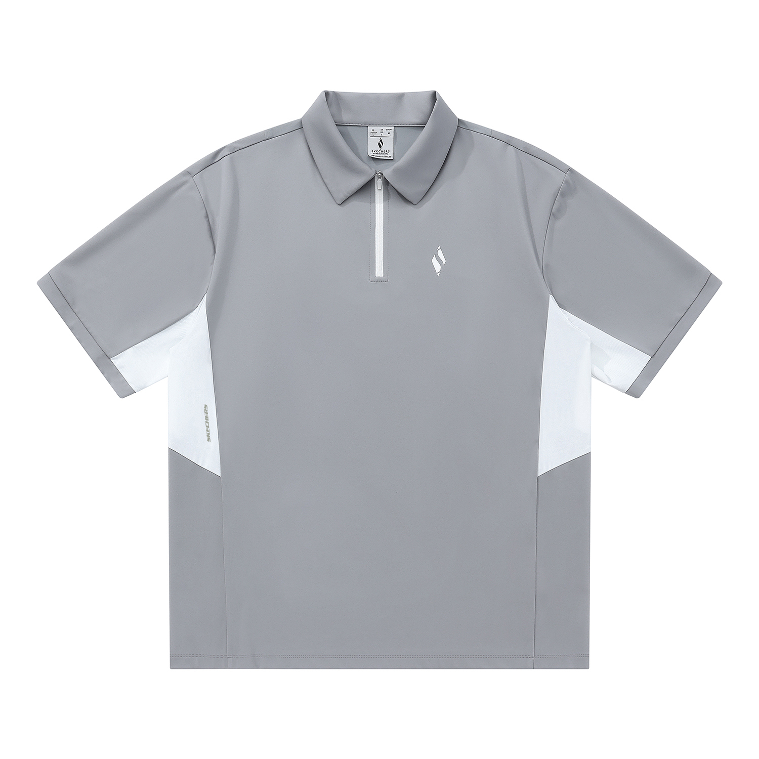 

Yazhuan Series Polo Shirt Unisex Gray Skechers, серый