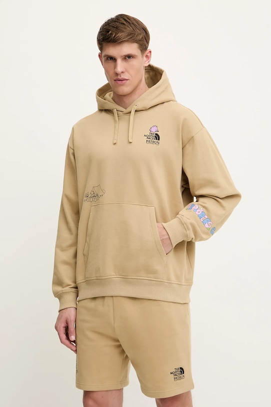 

Хлопковая толстовка Mountain Cleanup The North Face, зеленый