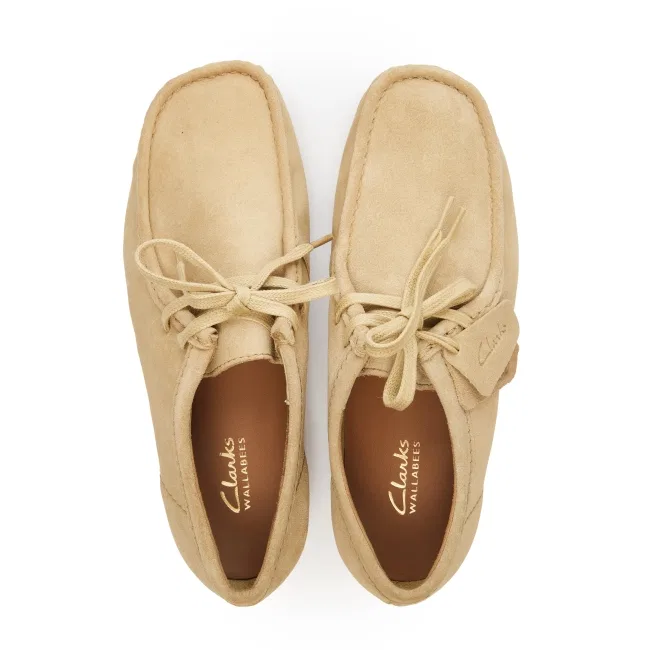Мужские водонепроницаемые ботинки Wallabee Evo цвета клён от Clarks — фото 3