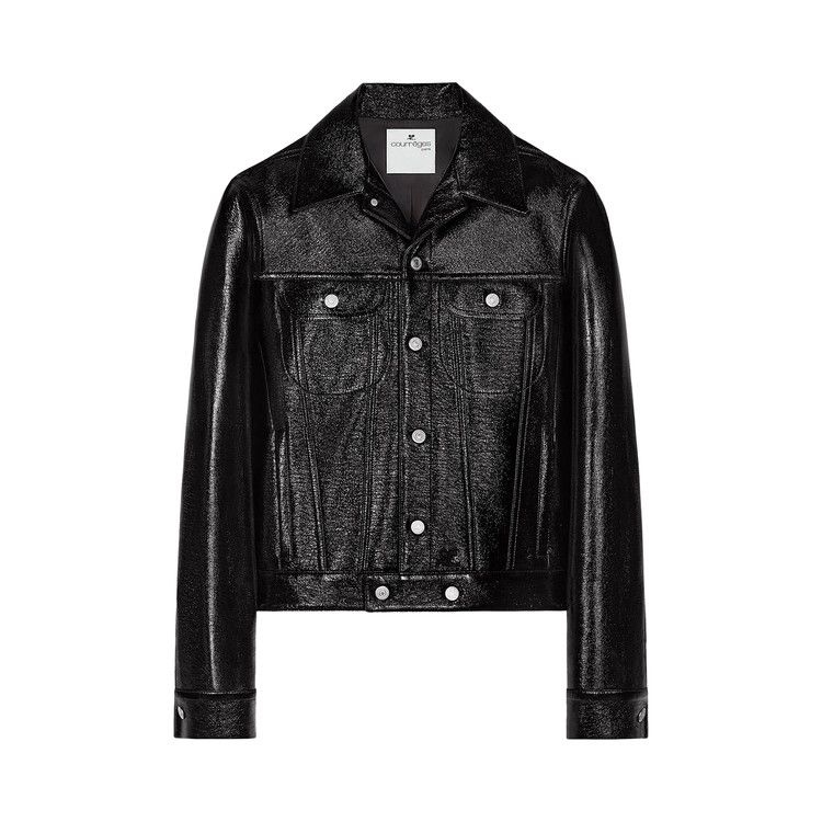 

Куртка Courrèges Signature Vinyl Trucker Jacket, Black
