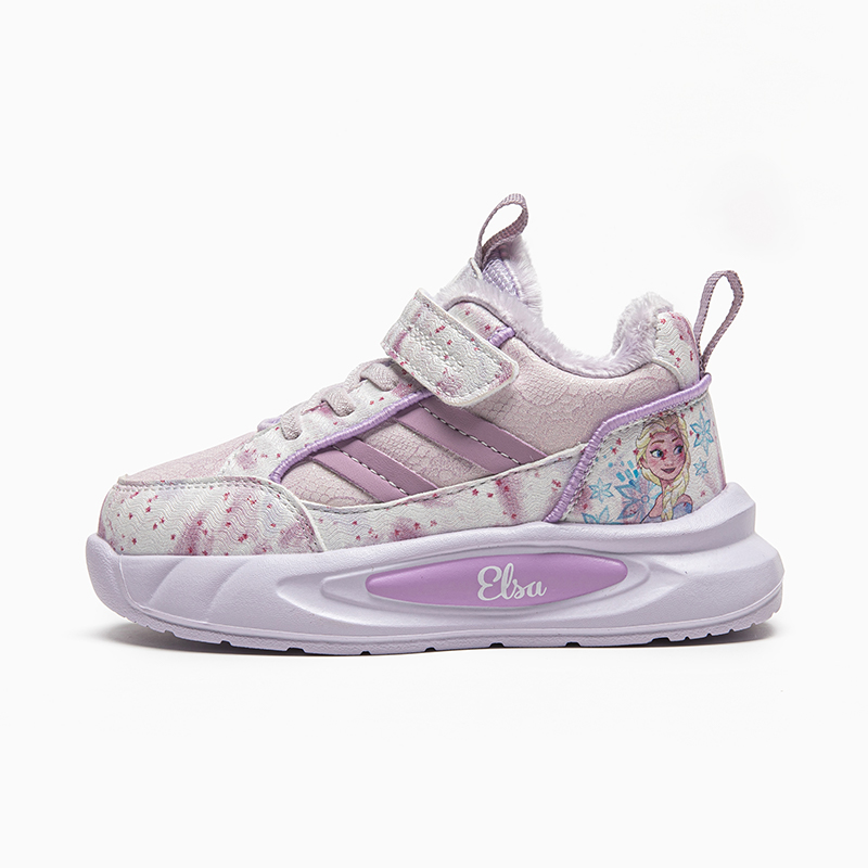 

Нескользящие устойчивые к истиранию низкие кроссовки для бега kids' Disney, Lavender[Thermal Fleece-Lined]
