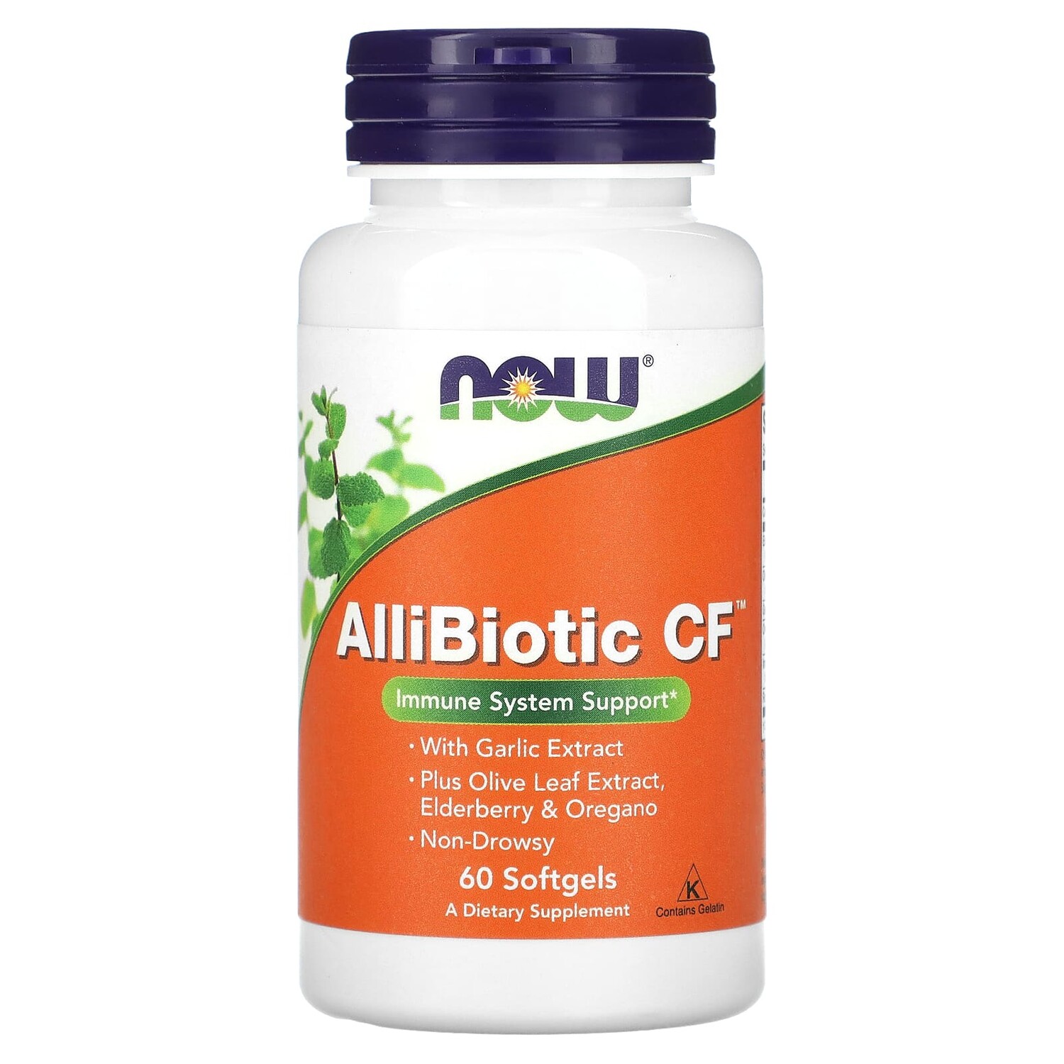 

Now Foods Аллибиотик CF 60 мягких капсул