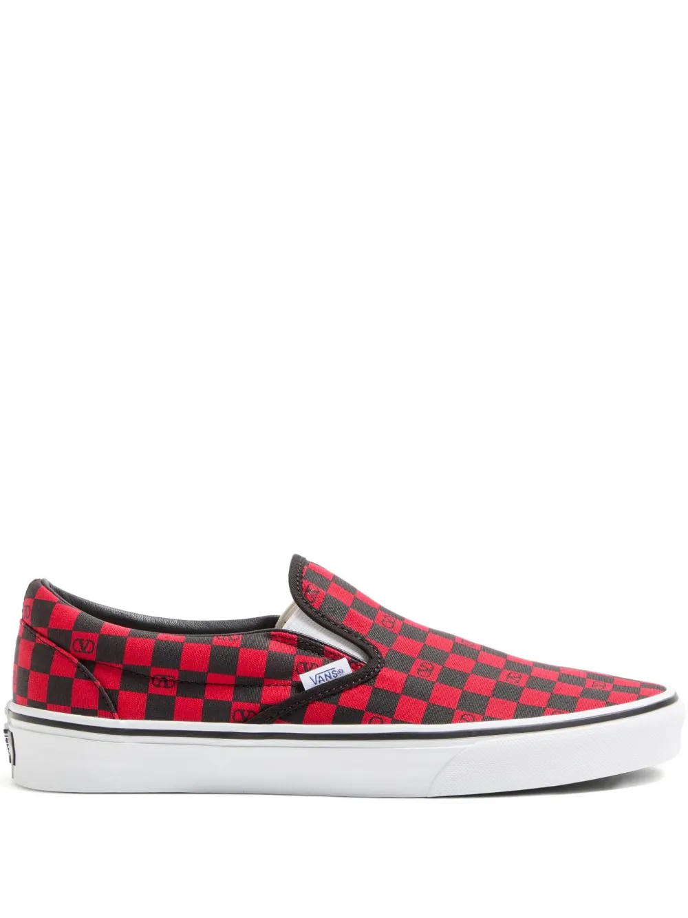 

Кеды в клетку с логотипом vlogo signature из коллаборации с vans VALENTINO GARAVANI, красный