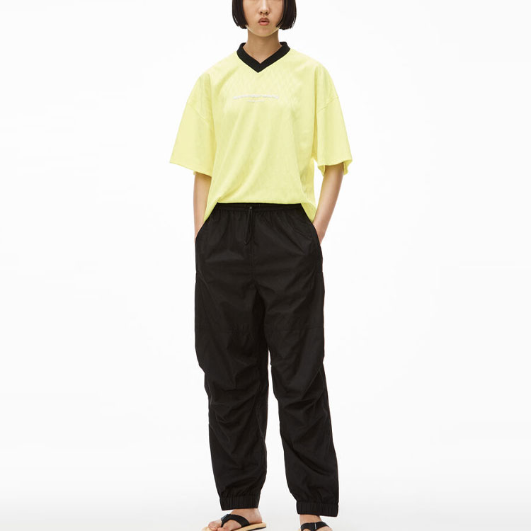 Вязаные спортивные штаны унисекс черные Alexander Wang — фото 3