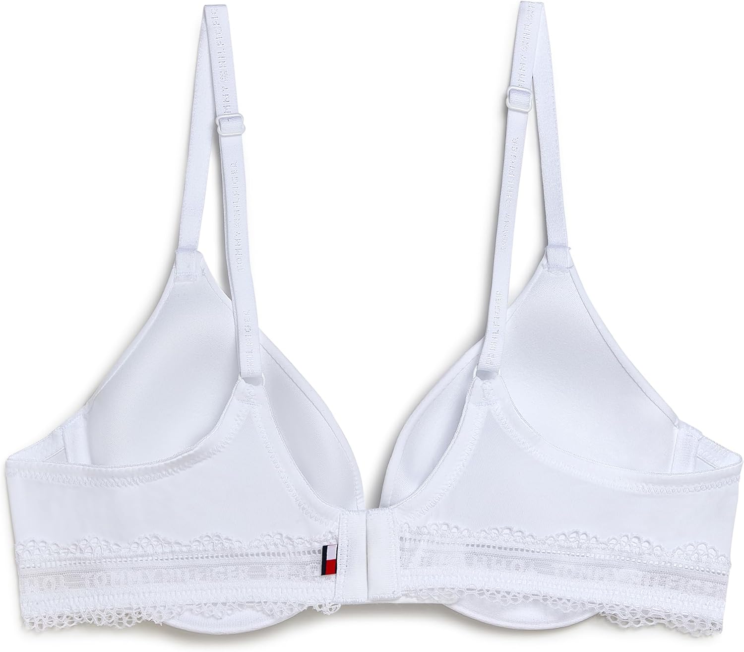 Женский бюстгальтер-майка Tommy Hilfiger с кружевной отделкой и микрофиброй, Bright White — фото 3