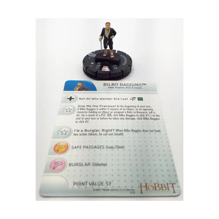 

Бильбо Бэгинс #001 (C), HeroClix - The Hobbit - The Battle of Five Armies - Singles