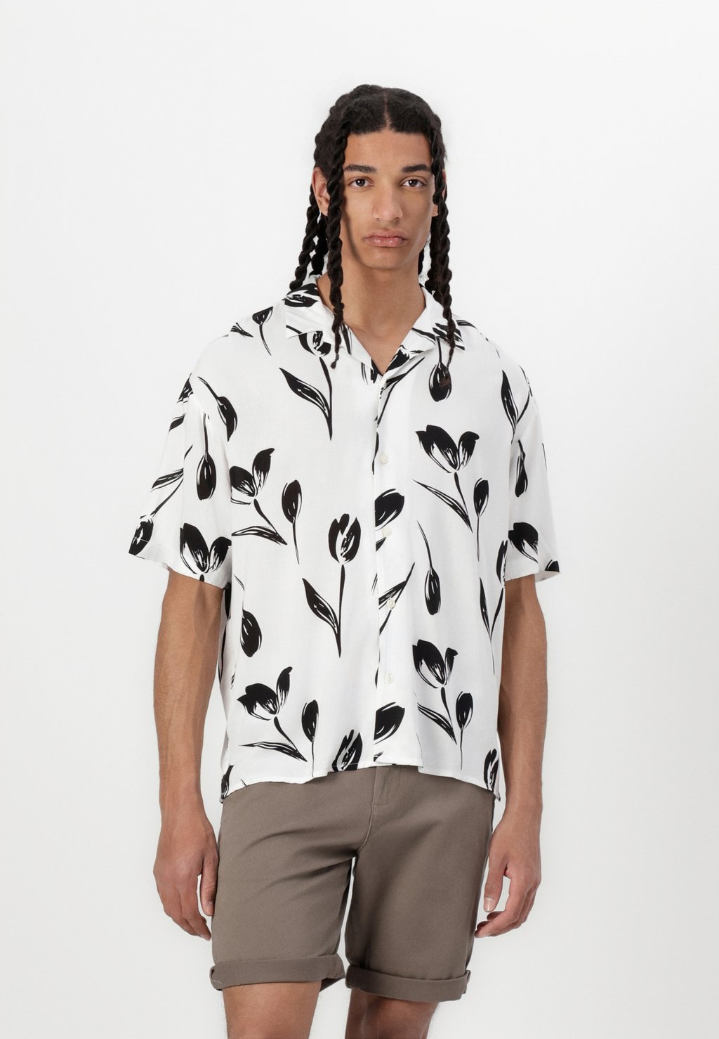 

Рубашка JJEJEFF CHARGE RESORT SHIRT Jack & Jones, слоновая кость