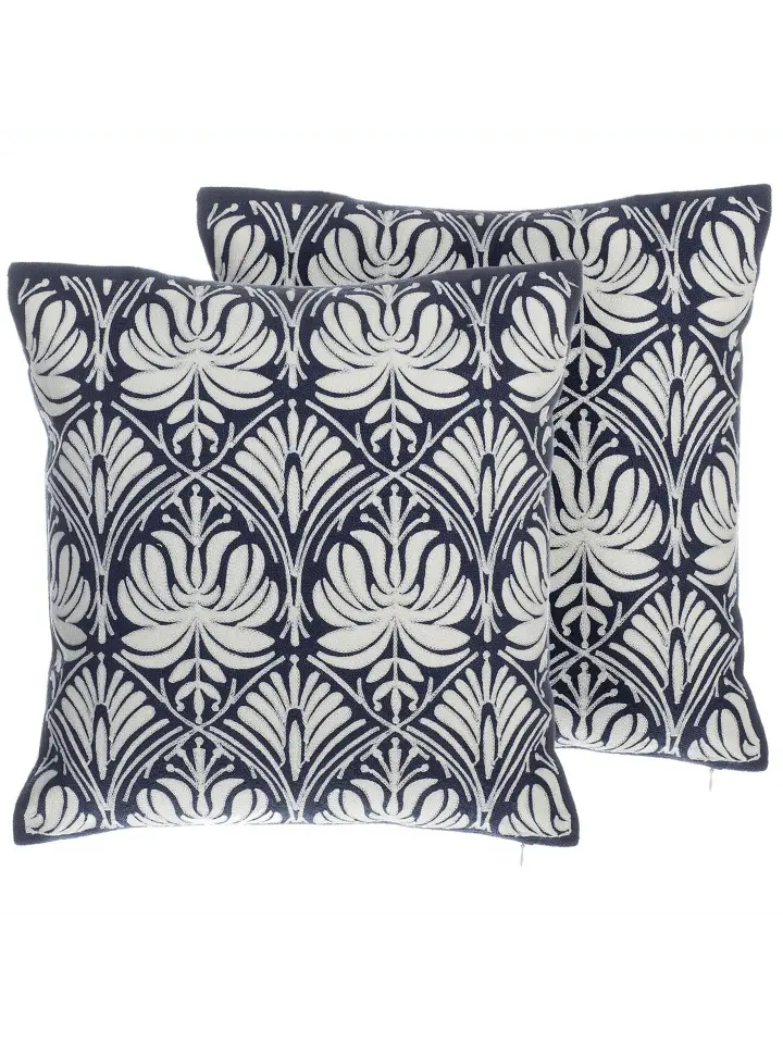 

Декоративная подушка Beliani 2er Set Deko NEMESIA, цвет blau/weiß