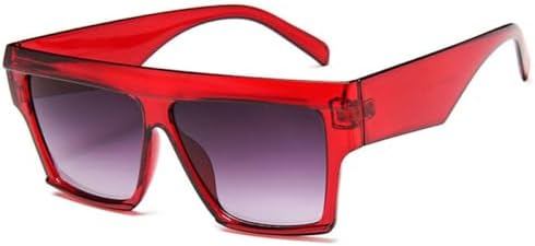 

Ретро-солнцезащитные очки большого размера с квадратным градиентом для женщин, популярные очки для отдыха на пляже и активного отдыха для мужчин, солнцезащитные очки UV400 MTZJH, Wine Red