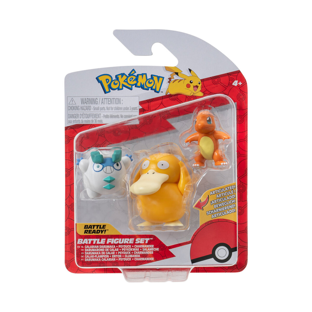 

PKW - Набор боевых фигурок (3PK: Чармандер #4, Галариан Дарумака, Псайдак) W19 Pokemon