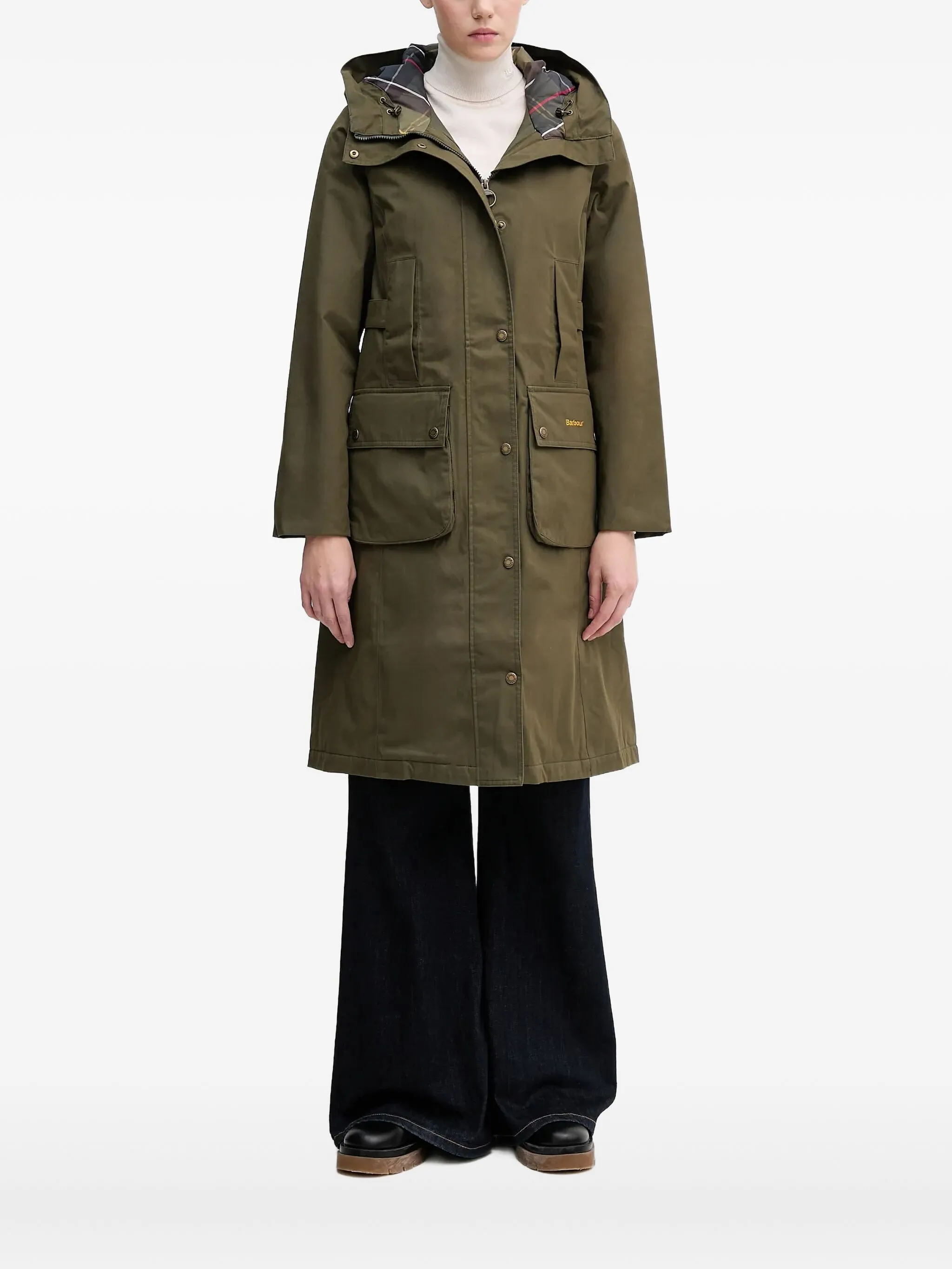 

Куртка с капюшоном из Бамбурга Barbour, зеленый