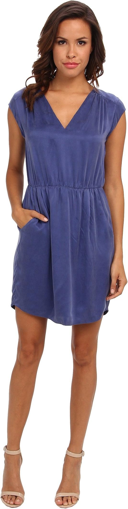 

Платье Rebecca Taylor Sleeveless Waisted Dress, цвет Cobalt/Cobalt/Academy
