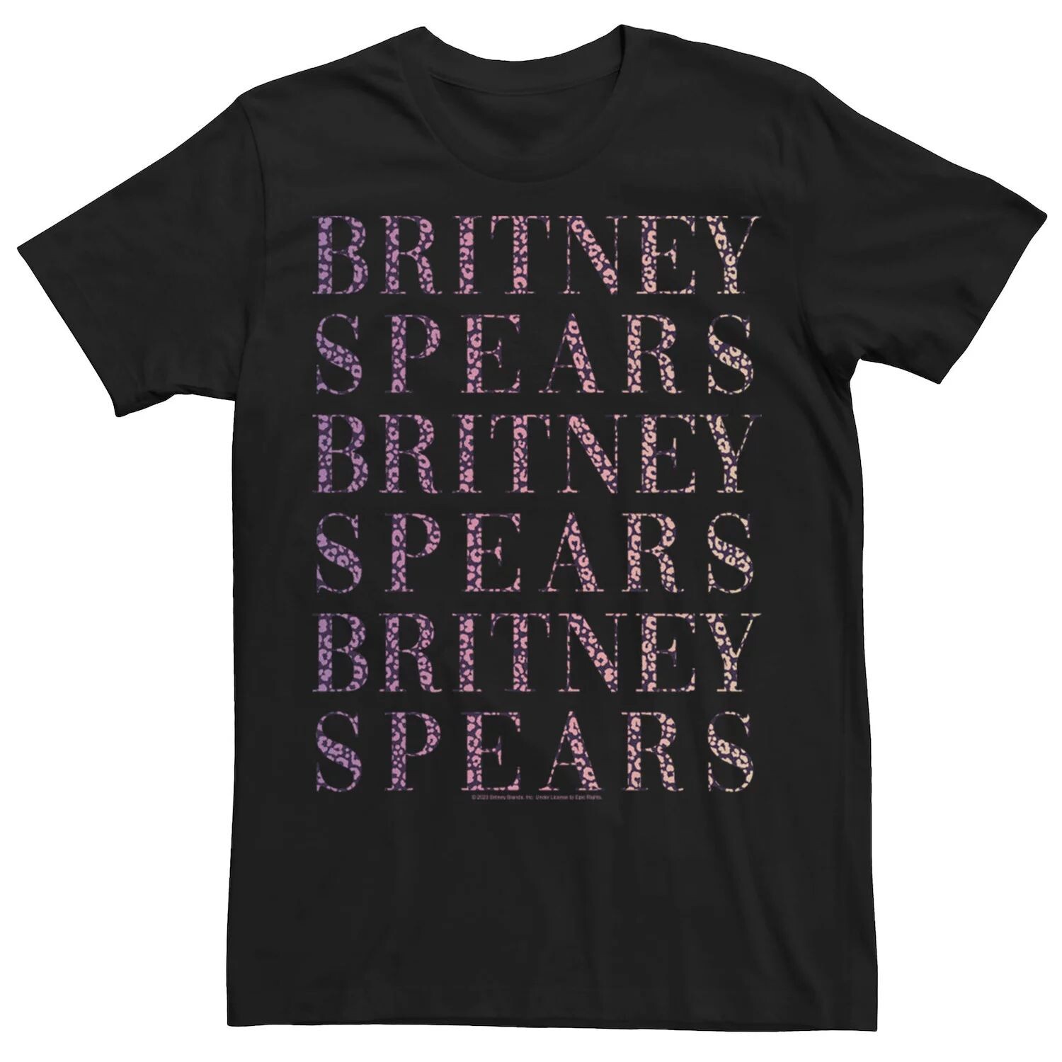 

Мужская футболка Britney Spears Cheetah Fill Stack Licensed Character