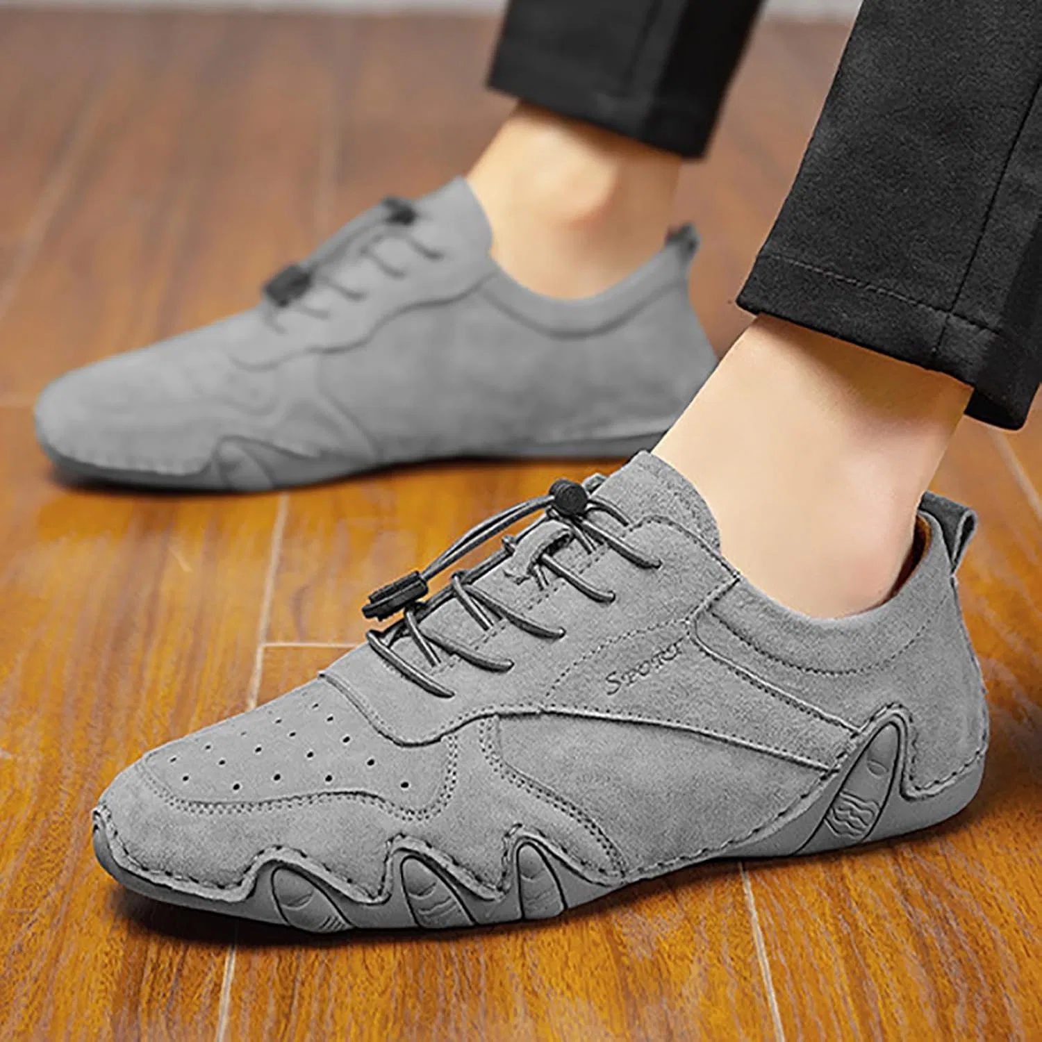 OrthopäDische Sandalen Damen Herren-Mode-Прогулочные кроссовки,rutschfeste Arbeitsschuhe,Bequeme,lässige,athletische Tennisschuhe Generisch, Grau — фото 2