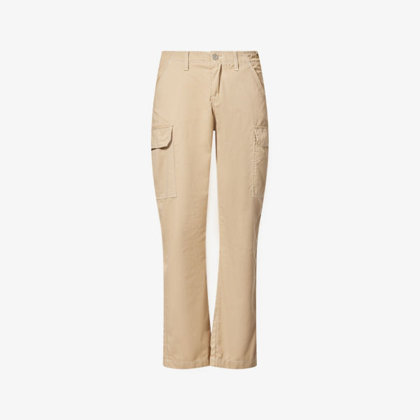 

Брюки-карго True Religion свободного кроя из ткани, песочный