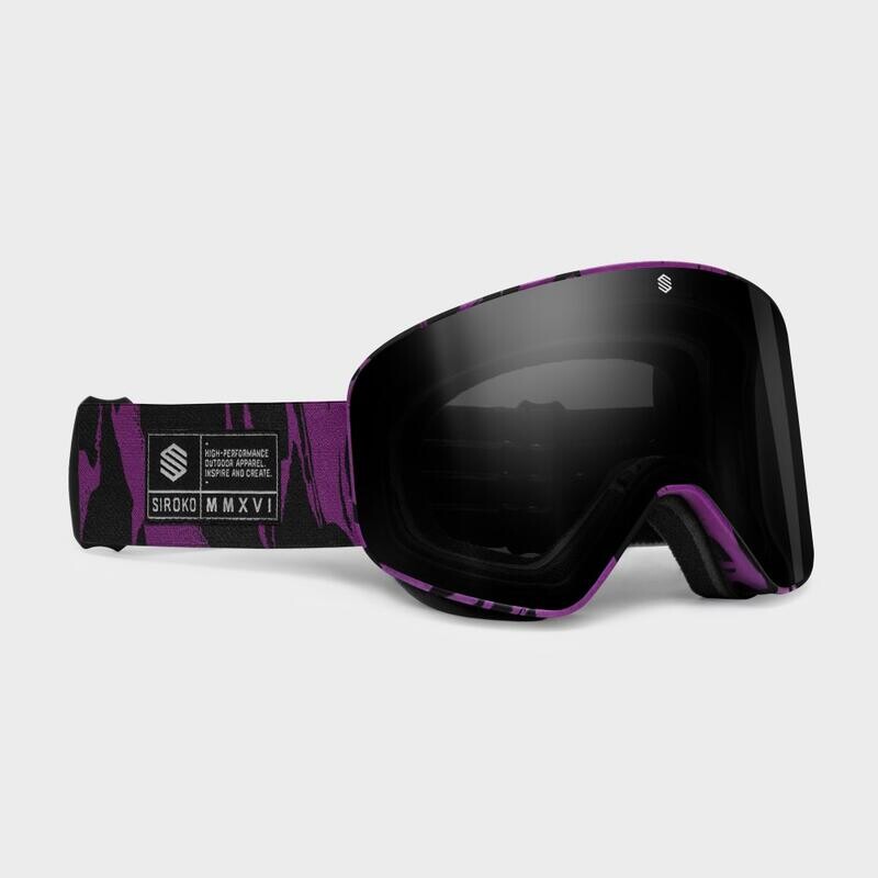 

Солнцезащитные лыжные очки Siroko, цвет black/dark purple