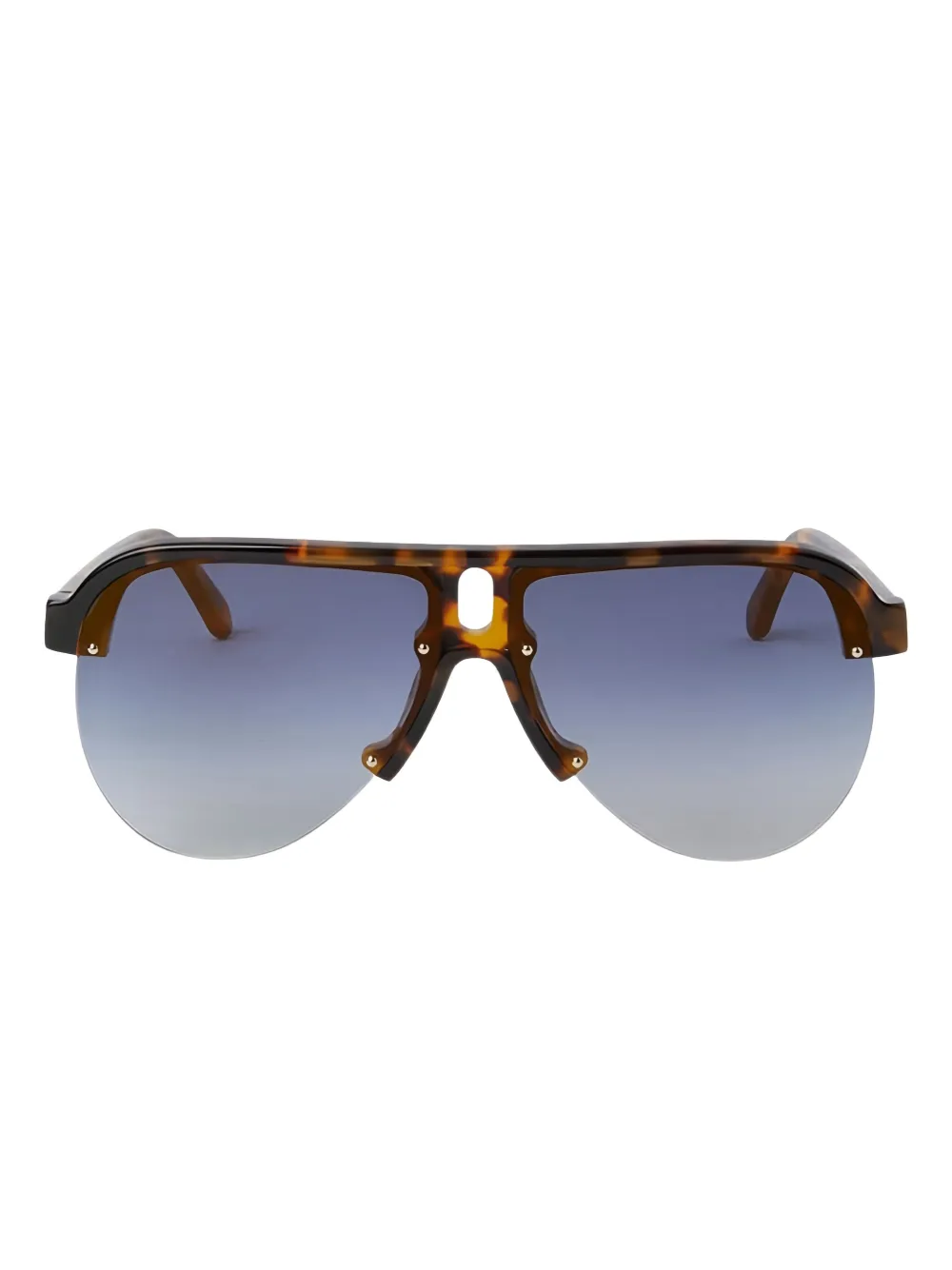 

Солнцезащитные очки Trinity в оправе "черепаховый панцирь" PALM ANGELS, синий