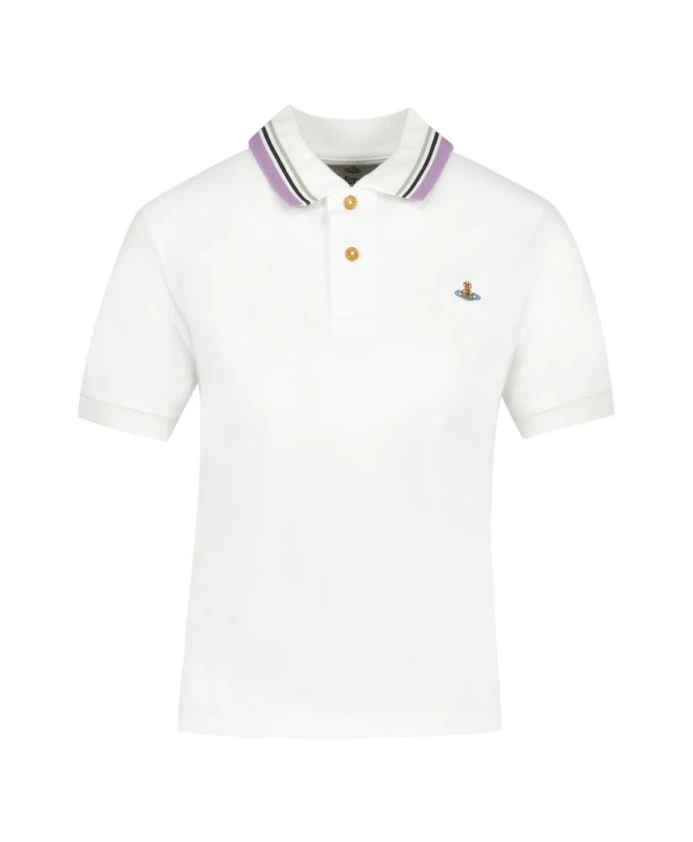 

Классическая белая хлопковая рубашка поло Vivienne Westwood, белый