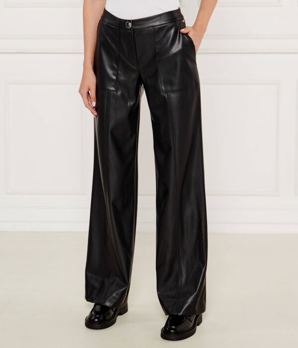 

Брюки женские Armani Exchange из искусственной кожи, черный